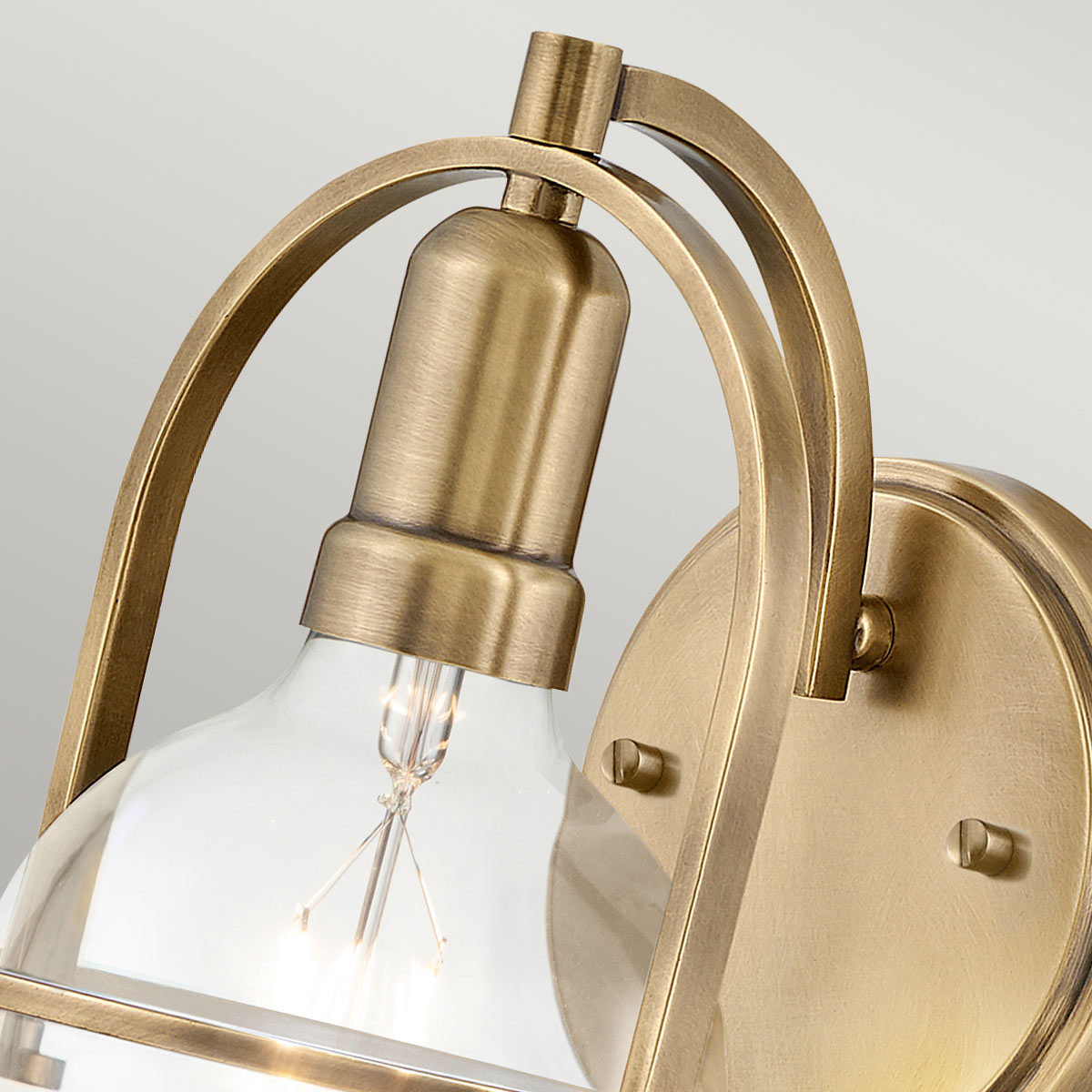 Ashdown Manor Retro Modern Wall Light Heritage Brass Ashdown Manor Retro Modern Wall Light Heritage Brass — detail view