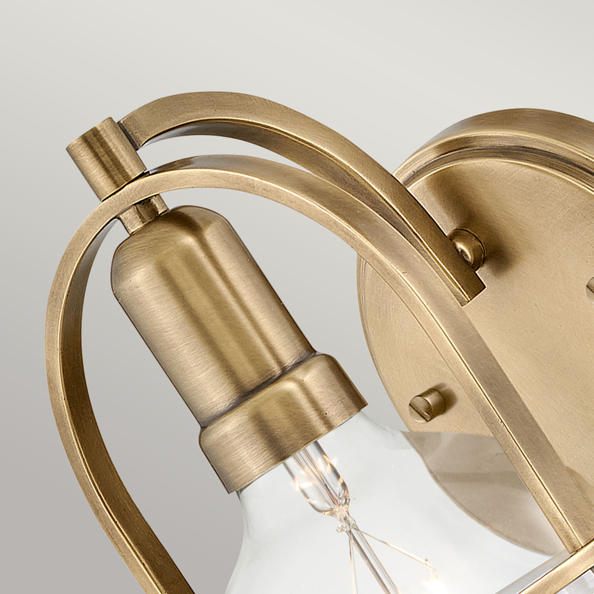 Ashdown Manor Retro Modern Wall Light Heritage Brass Ashdown Manor Retro Modern Wall Light Heritage Brass — detail view