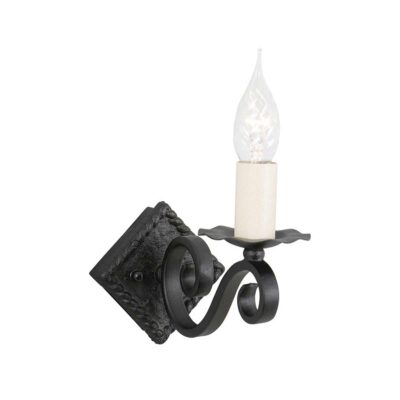 Ashfield Chapel Country Wall Light Black Cast Iron