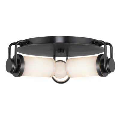 Ashford Grove Industrial Ceiling Flush Bronze