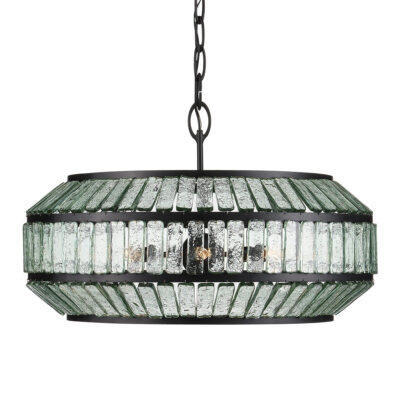 Ashford Regis Hamptons Drum Chandelier Satin Black