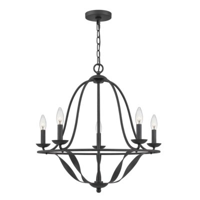 Ashgrove Estate French Provincial 5 Light Chandelier Grey Ash