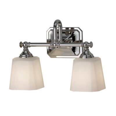Ashgrove Hamptons 2 Light Wall Light Polished Chrome