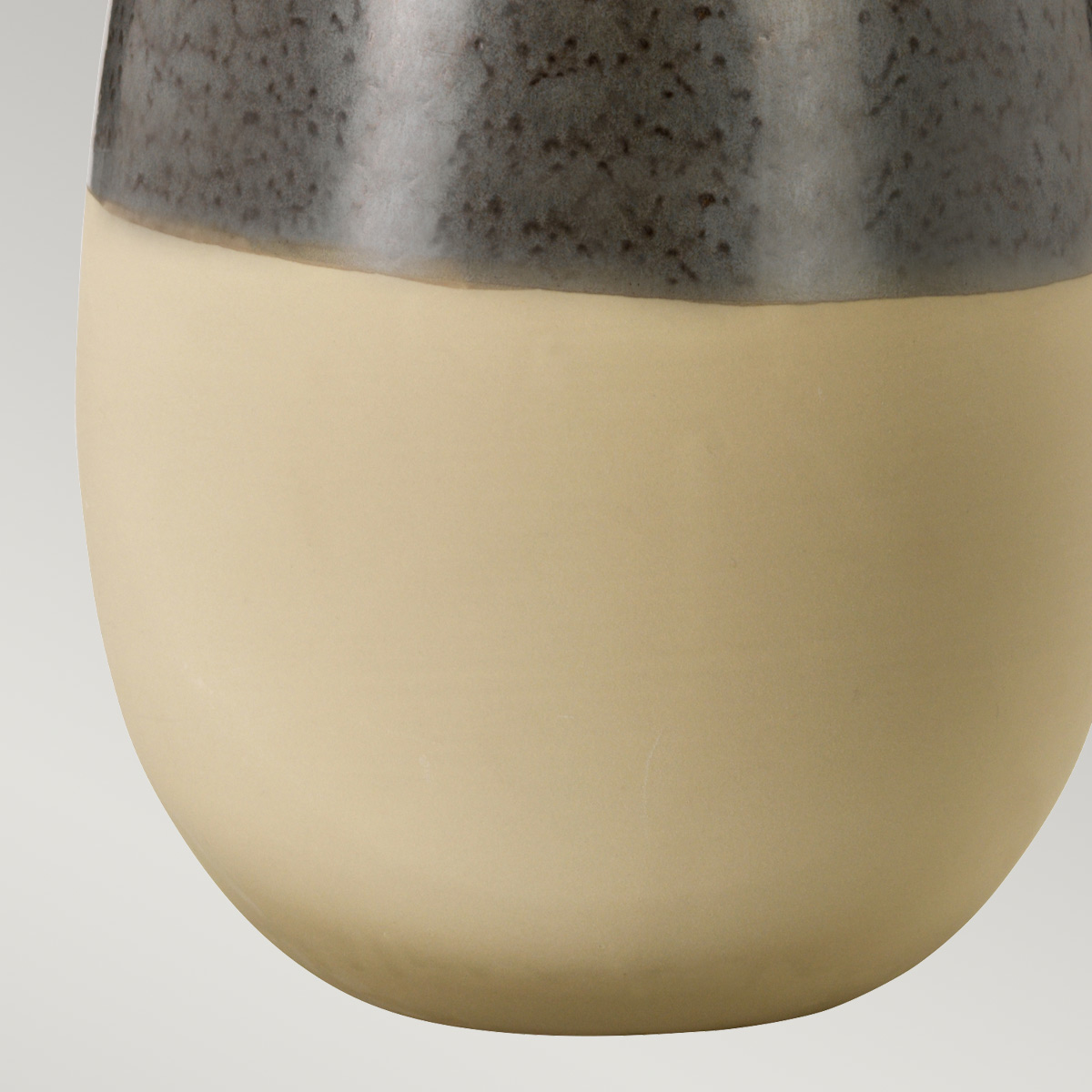 Ashgrove Park Table Lamp Grey and Beige Reactive Glaze Ashgrove Park Table Lamp Grey and Beige Reactive Glaze — detail view