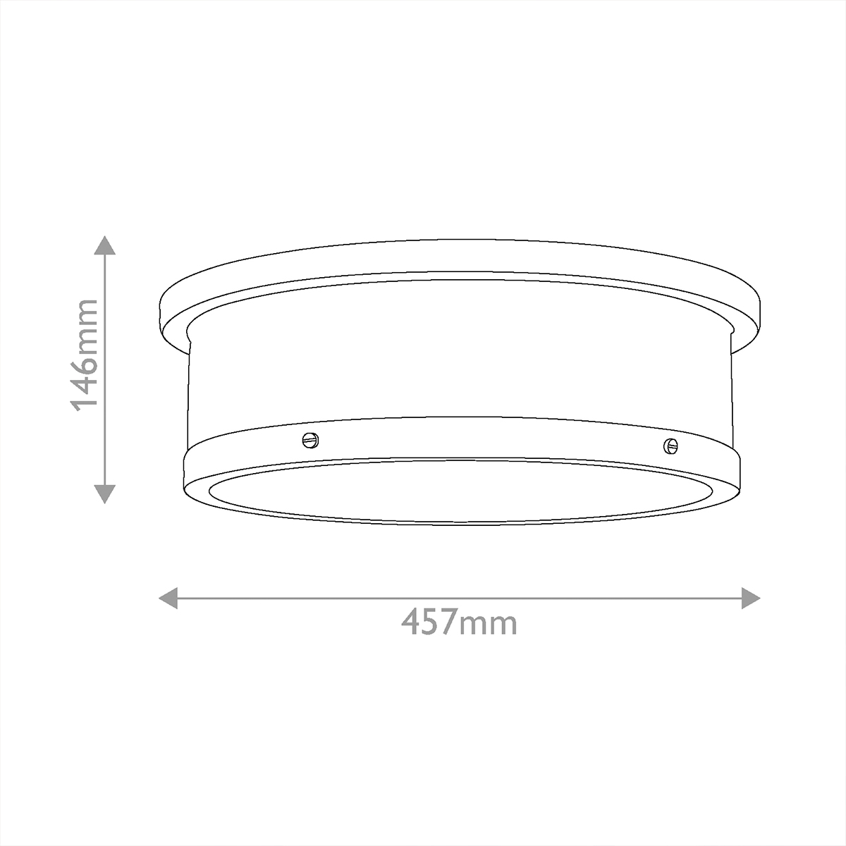 Ashvale Circle Large Drum Flush Ceiling Light Brushed Natural Brass Ashvale Circle Large Drum Flush Ceiling Light Brushed Natural Brass