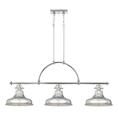 Ashwick Hamptons 3 Light Island Pendant Imperial Silver