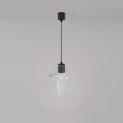 Ashworth Manor Contemporary Faceted Glass Pendant Light