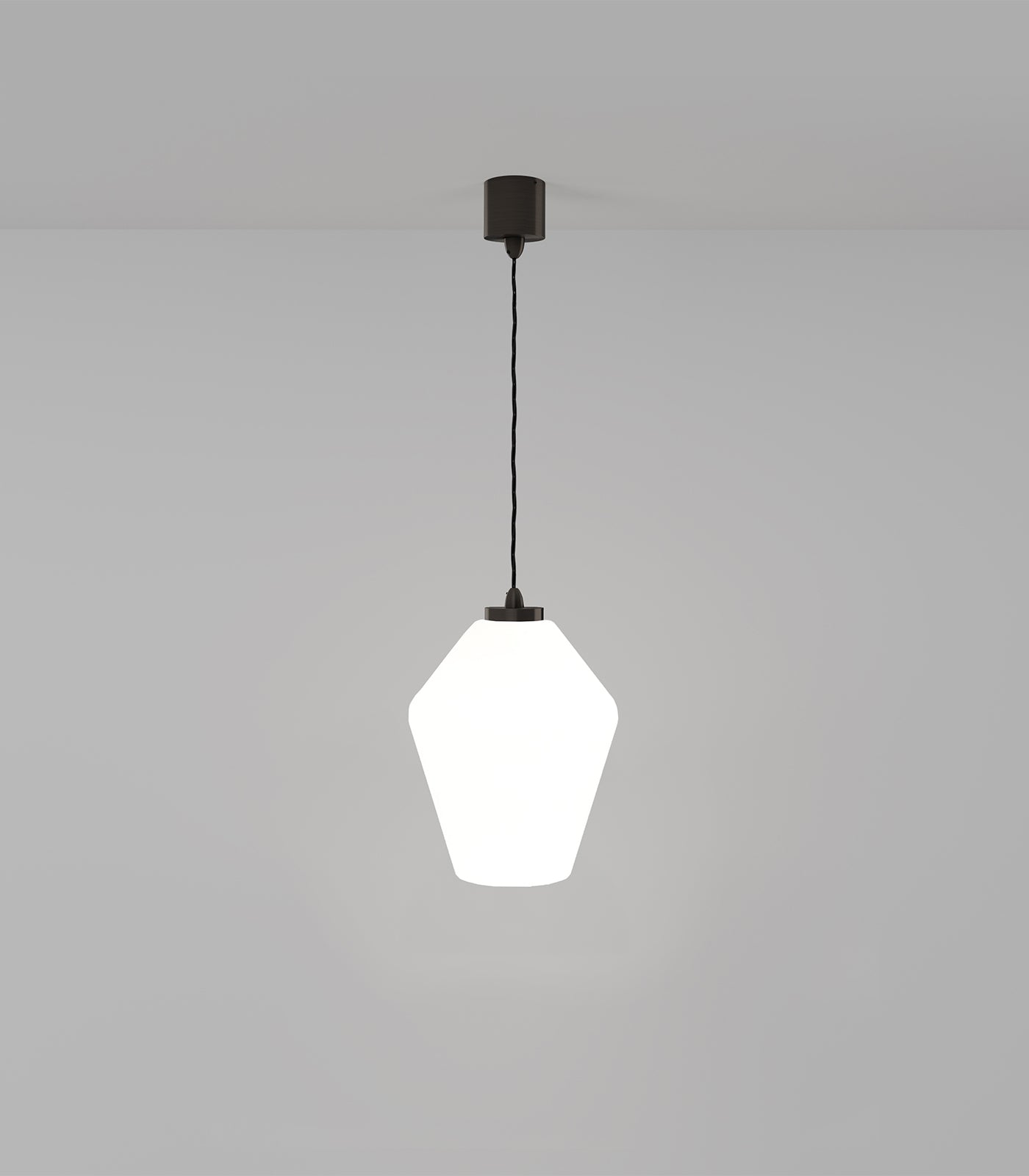 Ashworth Manor Contemporary Faceted Glass Pendant Light Ashworth Manor Contemporary Faceted Glass Pendant Light