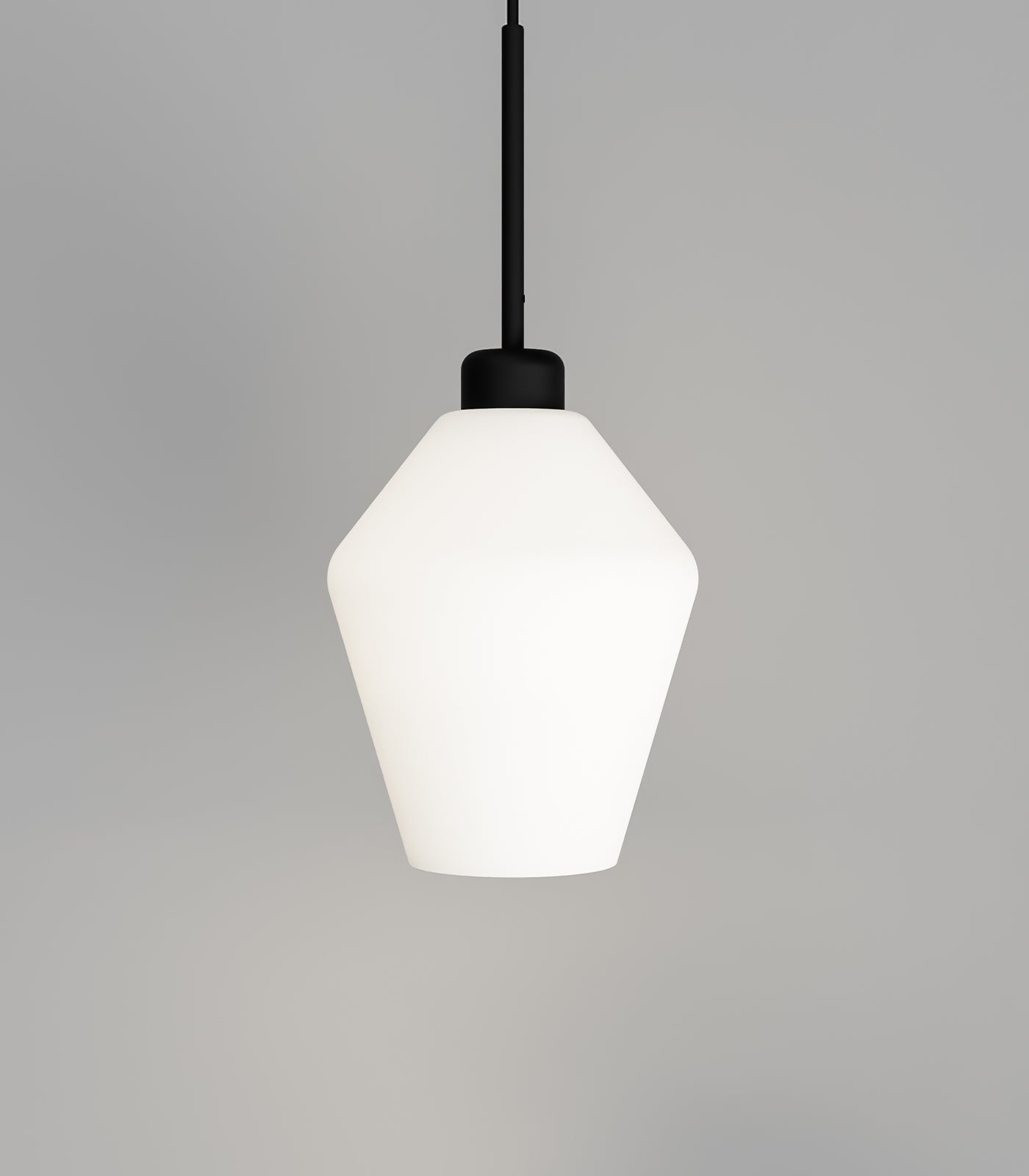 Ashworth Manor Contemporary Geometric Glass Pendant Light Black and White