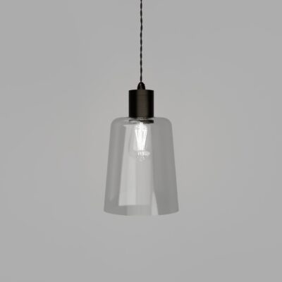 Ashworth Manor Contemporary Glass Pendant Light Iron And Clear