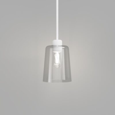 Ashworth Manor Contemporary Glass Pendant Light Round/Round Textured White