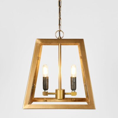 Astonfield Hamptons Tapered Cage Pendant Light Brass