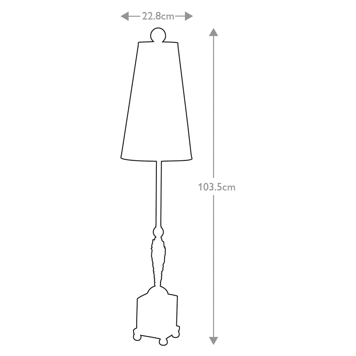 Aurelian Grand Table Lamp Gold and Black Striped Base Aurelian Grand Table Lamp Gold and Black Striped Base