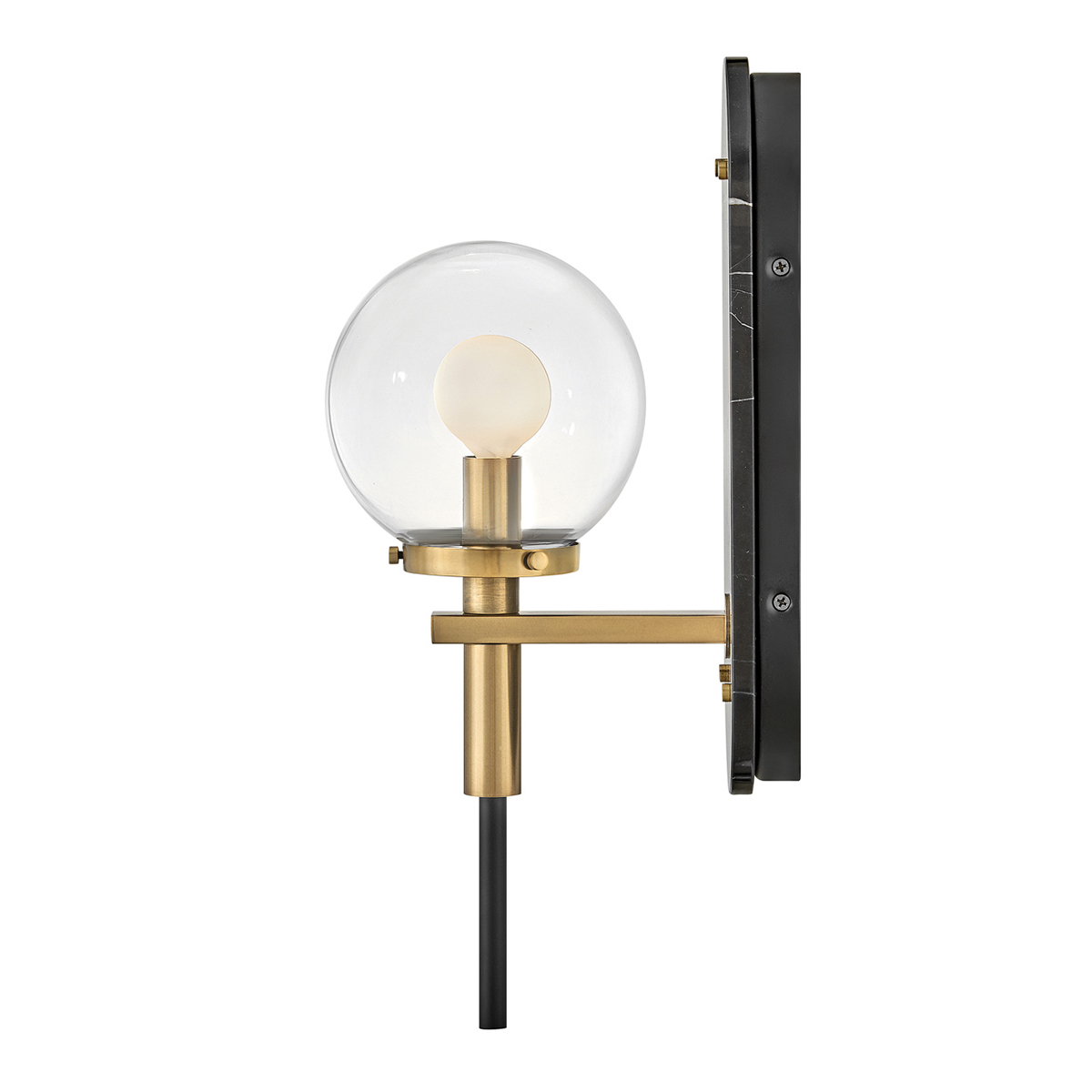 Aurellia Retro Wall Light Black With Heritage Brass Accents Aurellia Retro Wall Light Black With Heritage Brass Accents