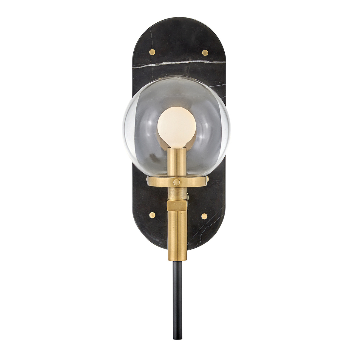 Aurellia Retro Wall Light Black With Heritage Brass Accents Aurellia Retro Wall Light Black With Heritage Brass Accents