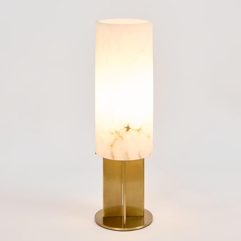 Balmoral French Provincial Table Lamp Alabaster and Brushed Brass Balmoral French Provincial Table Lamp Alabaster and Brushed Brass