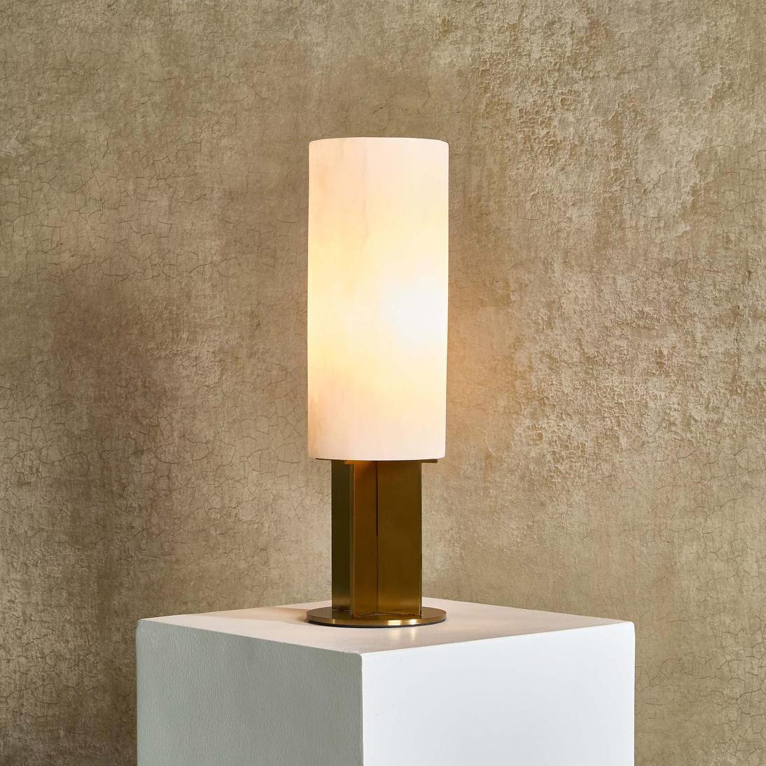 Balmoral French Provincial Table Lamp Alabaster and Brushed Brass Balmoral French Provincial Table Lamp Alabaster and Brushed Brass