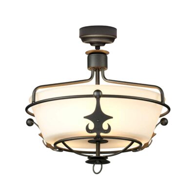 Balmore Court French Provincial Ceiling Semi-Flush in Graphite