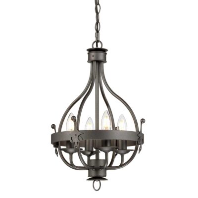 Balmore Court French Provincial Chandelier Graphite