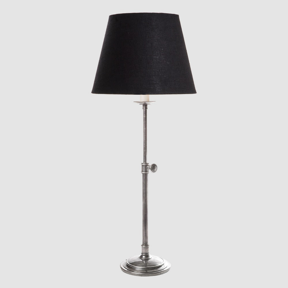 Barlborough French Provincial Table Lamp Base Antique Silver