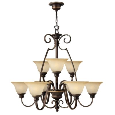 Barrowmere French Provincial 9 Light Chandelier Antique Bronze