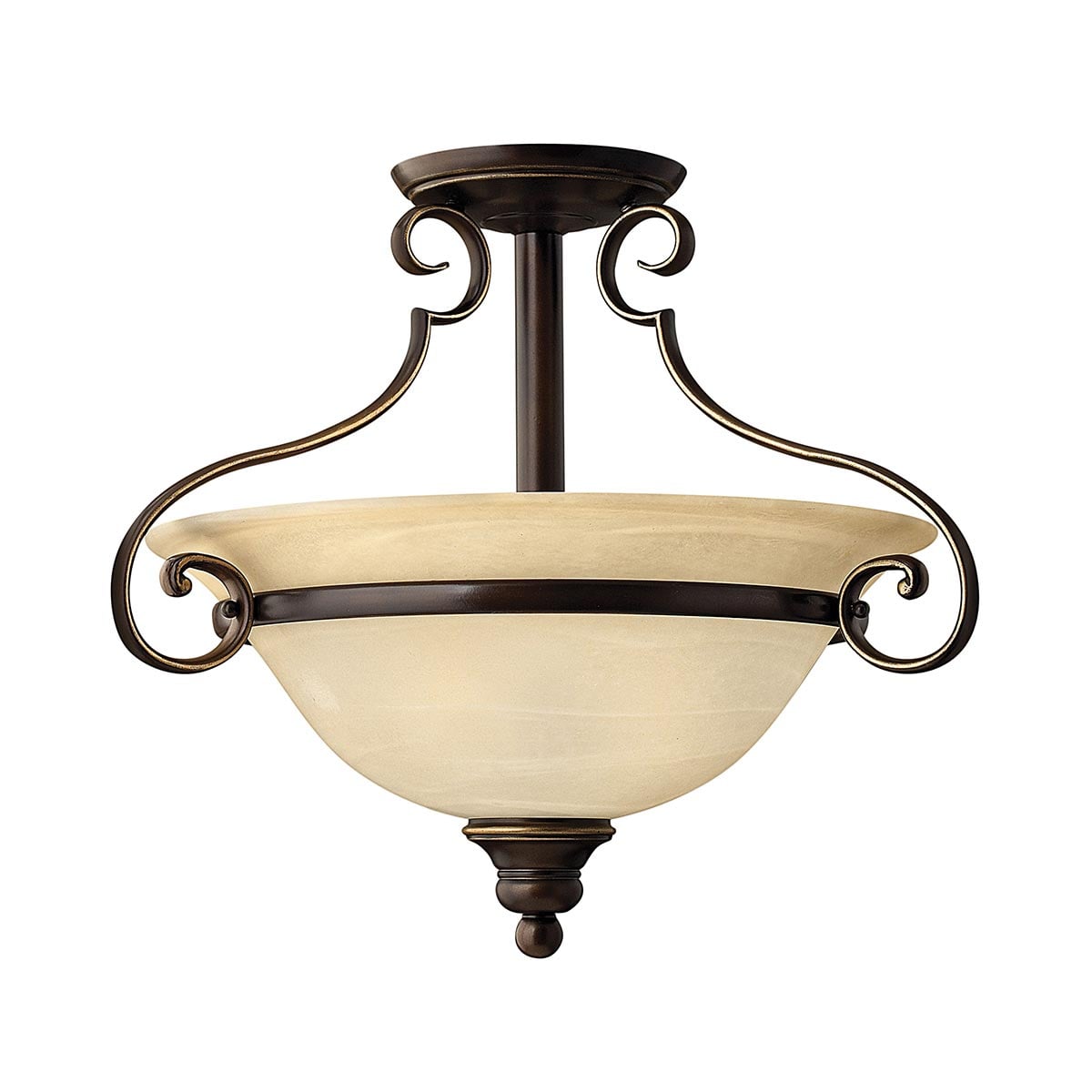 Barrowmere French Provincial Ceiling Semi-Flush Antique Bronze