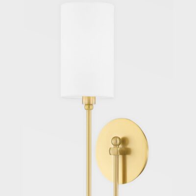 Bathurst Row Contemporary Wall Light Polished Nickel