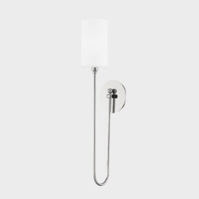 Bathurst Row Contemporary Wall Light Polished Nickel