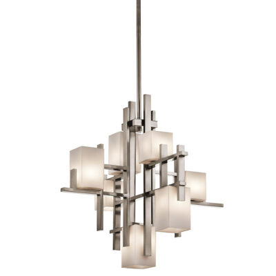 Beacon Hill Contemporary 7 Light Chandelier Classic Pewter