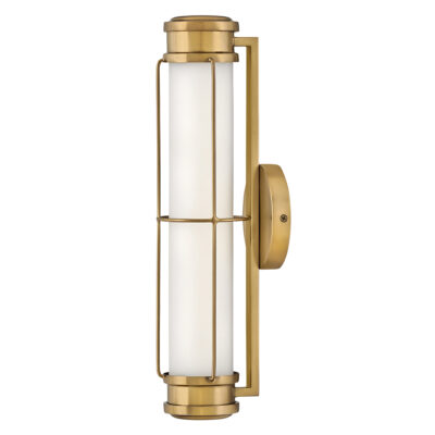 Beacon Reach Nautical Cage Wall Light Heritage Brass