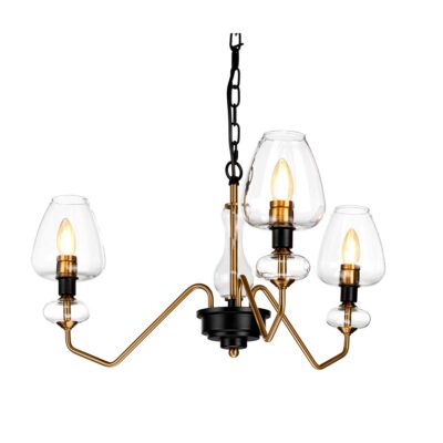 Beaumaris Heritage 3 Light Pendant Aged Brass and Black