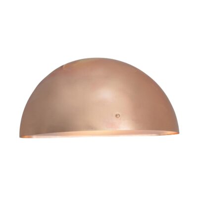 Beaumont Quarter Half Moon Copper Outdoor Wall Light