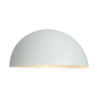 Beaumont Quarter Half-Moon Outdoor Wall Light White