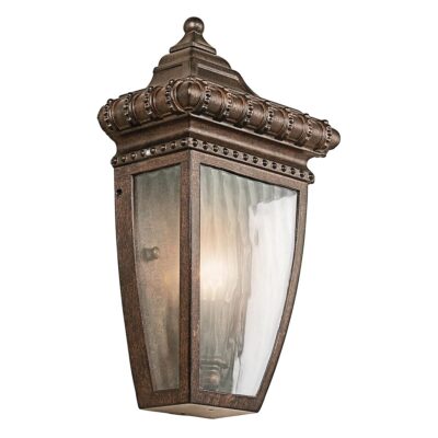 Beauport Rain Flush Traditional Half Wall Lantern Brushed Bronze