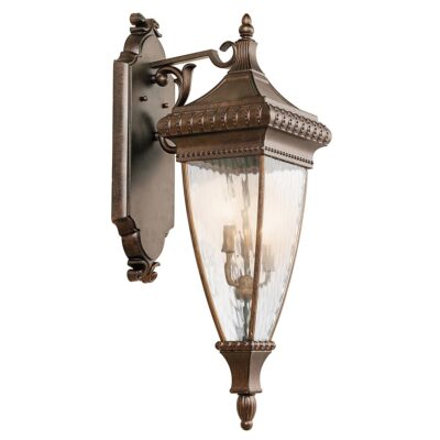 Beauport Rain Flush Traditional Large Outdoor Wall Lantern Brushed Bronze