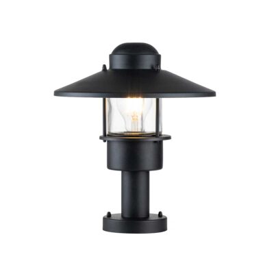 Bellcastle Field Coastal Pedestal Lantern Black