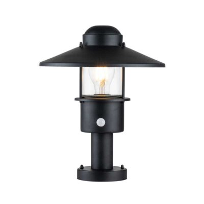 Bellcastle Field Pedestal Lantern Black