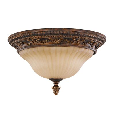 Bellchase Valley French Provincial Ceiling Flush in Aged Tortoise Shell