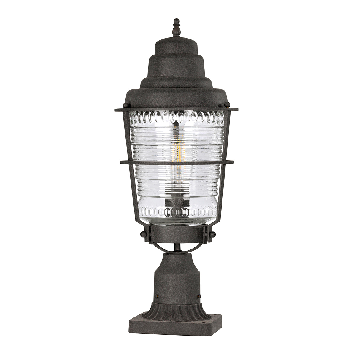 Bellcove Harbor Hamptons Outdoor Pedestal Lantern Weathered Zinc Bellcove Harbor Hamptons Outdoor Pedestal Lantern Weathered Zinc