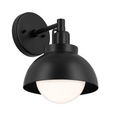 Bellcrest Contemporary Dome Wall Light Black