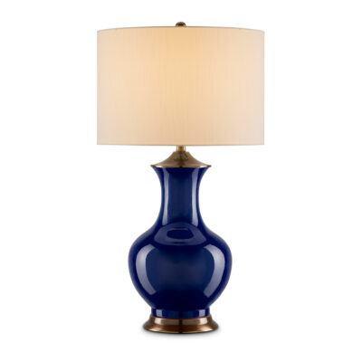 Bellefontaine French Provincial Table Lamp Blue Porcelain