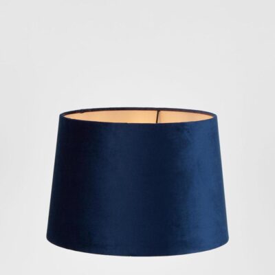 Bellfry Hamptons Tapered Drum Lamp Shade Royal Blue Velvet