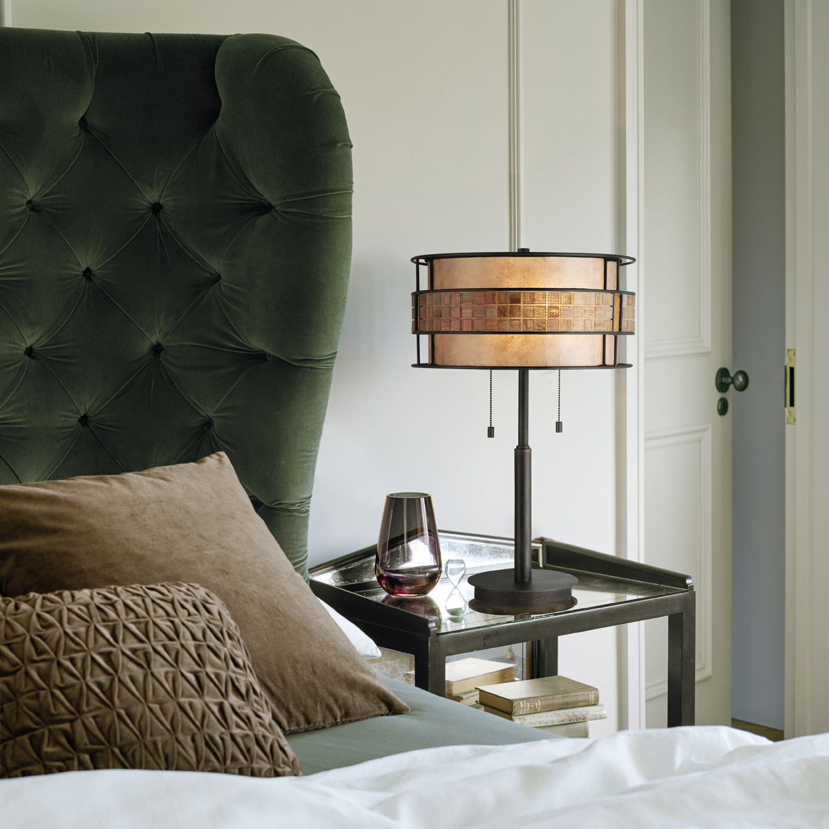 Bellhaven Cove Heritage Table Lamp In Copper Bellhaven Cove Heritage Table Lamp In Copper — in situ view