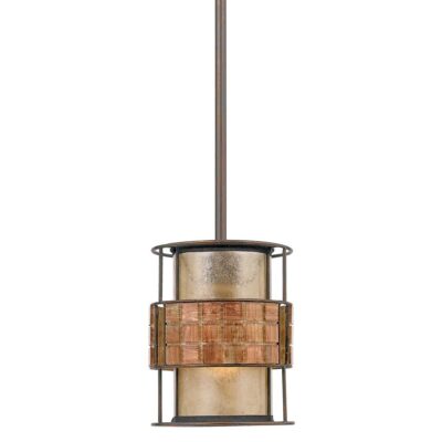 Bellhaven Cove Mosaic Copper Mini Pendant