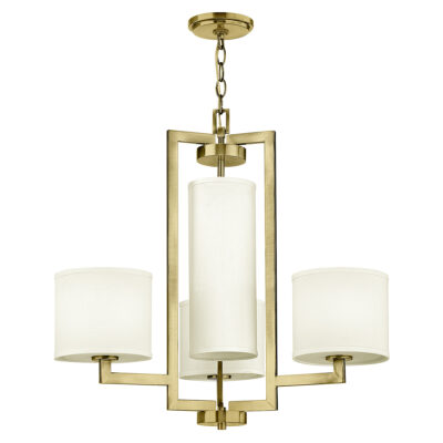 Bellport Transitional Chandelier Brushed Brass