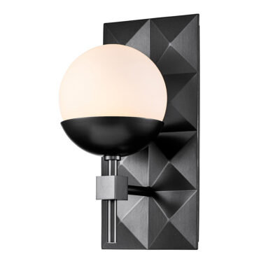 Belmont Gate Art Deco Wall Light Black