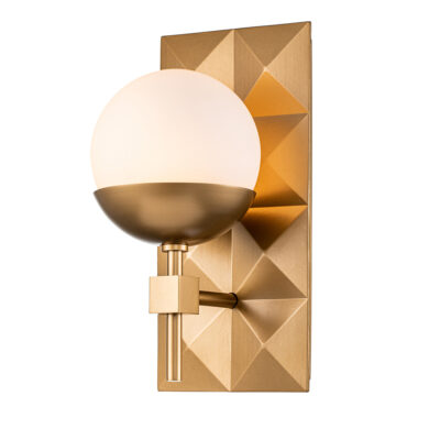 Belmont Gate Art Deco Wall Light Laquered Gold