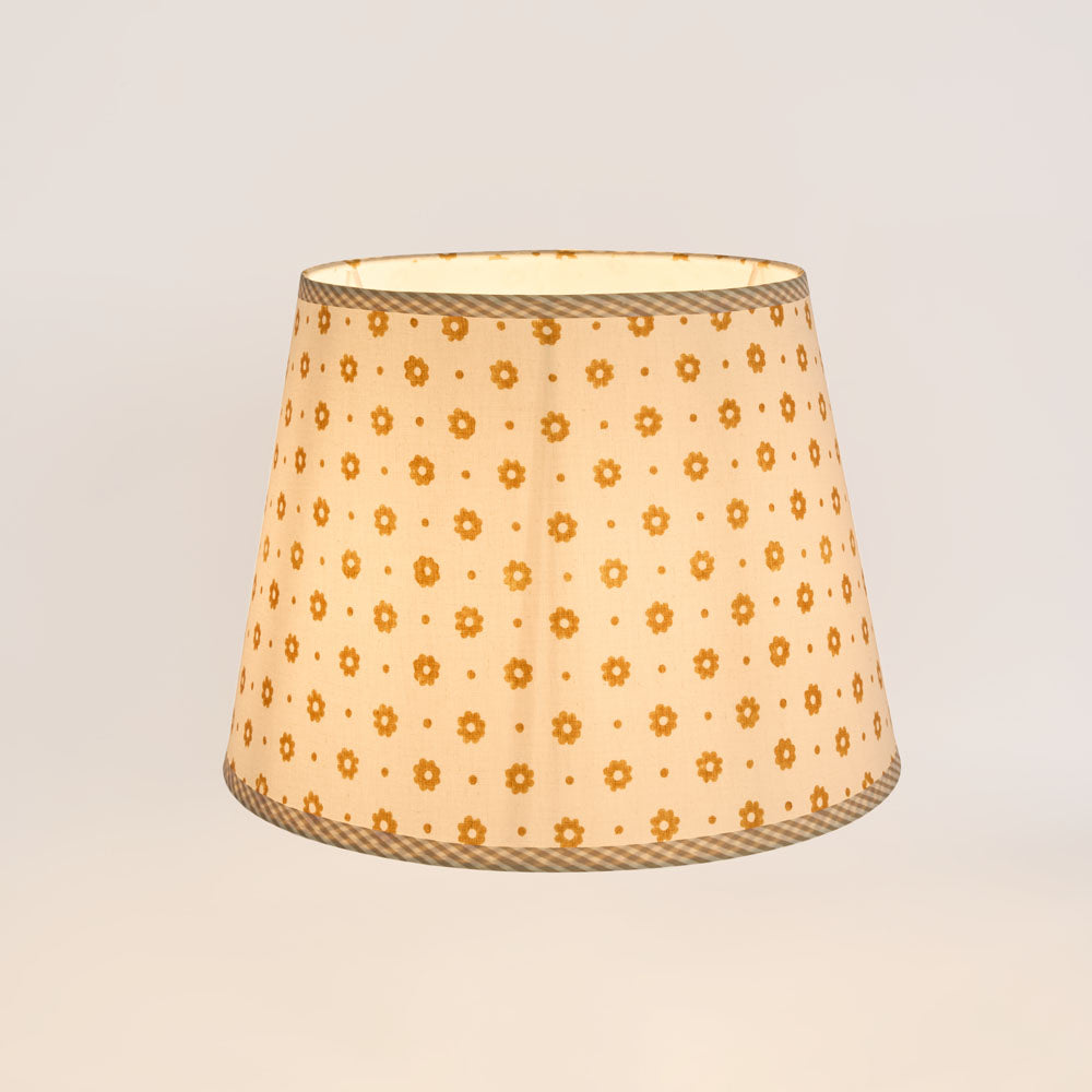 Belvedere Hamptons Floral Block Print Lamp Shade Mustard Belvedere Hamptons Floral Block Print Lamp Shade Mustard