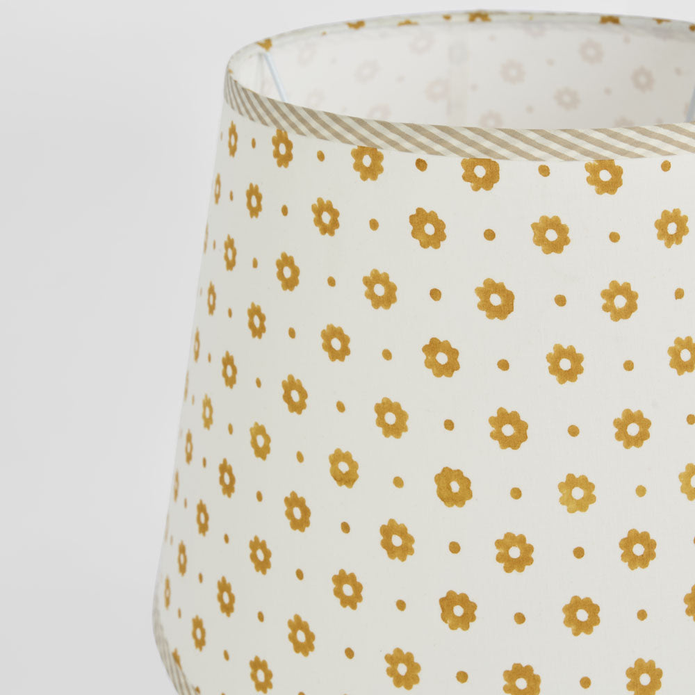 Belvedere Hamptons Floral Block Print Lamp Shade Mustard Belvedere Hamptons Floral Block Print Lamp Shade Mustard