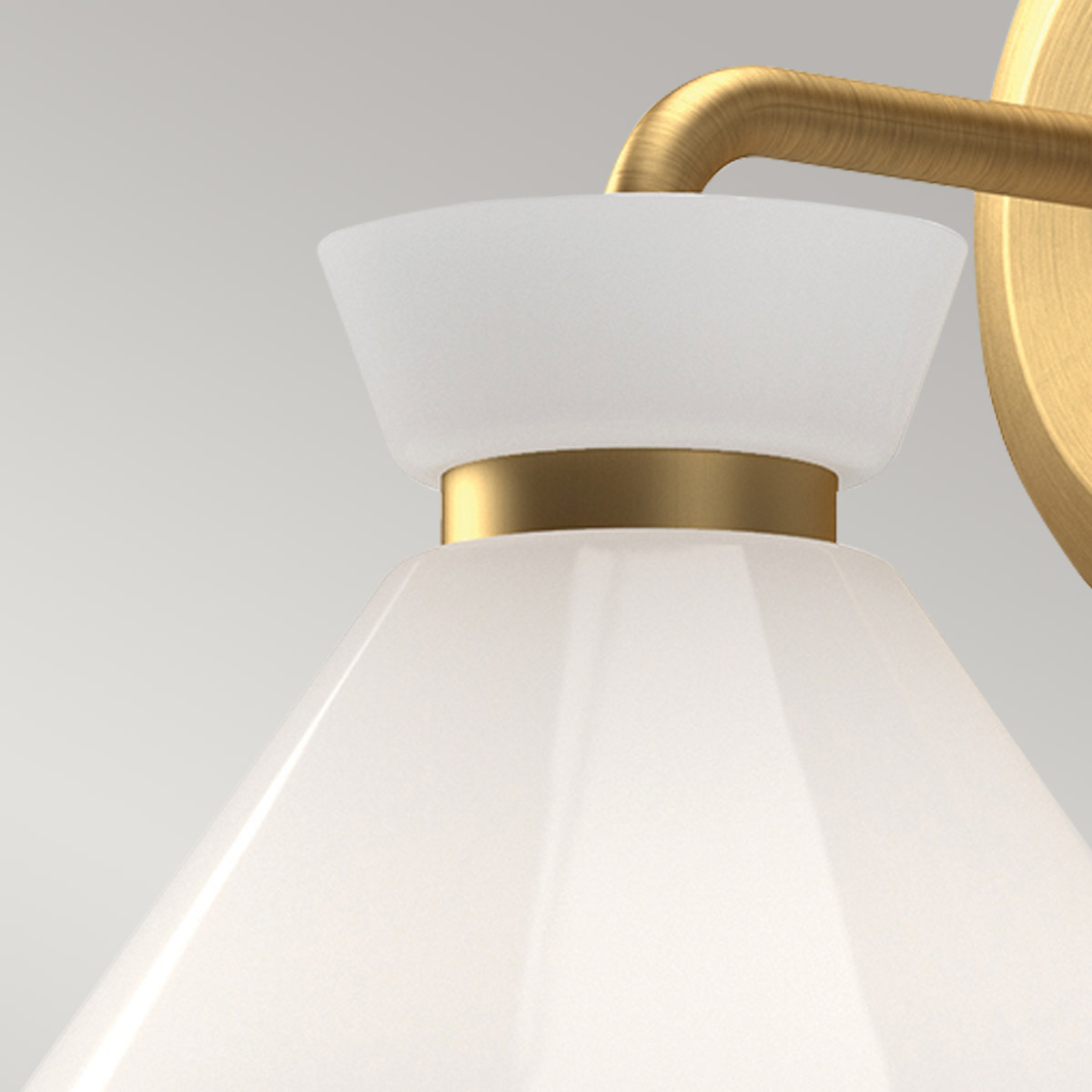 Berkeforth Hamptons Cone Wall Light Brushed Gold Berkeforth Hamptons Cone Wall Light Brushed Gold — detail view
